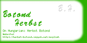 botond herbst business card